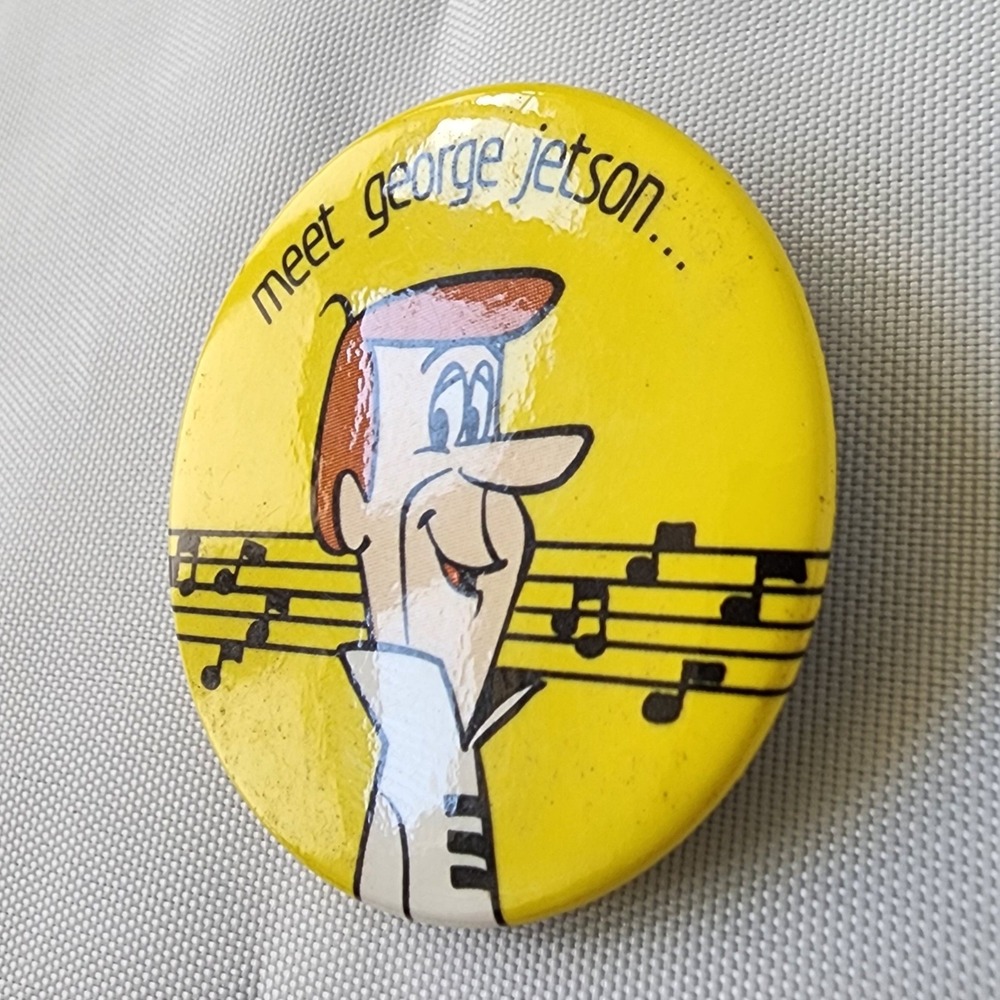 The Jetsons Vintage Cartoon Pinback Buttons 1983 Hanna-Barbera Collectible Rare - Picture 3 of 12